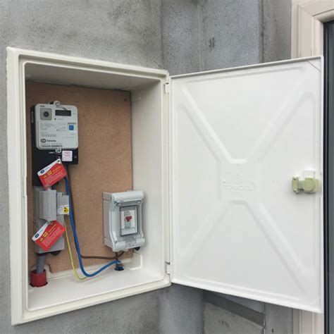 recessed electric meter box installation